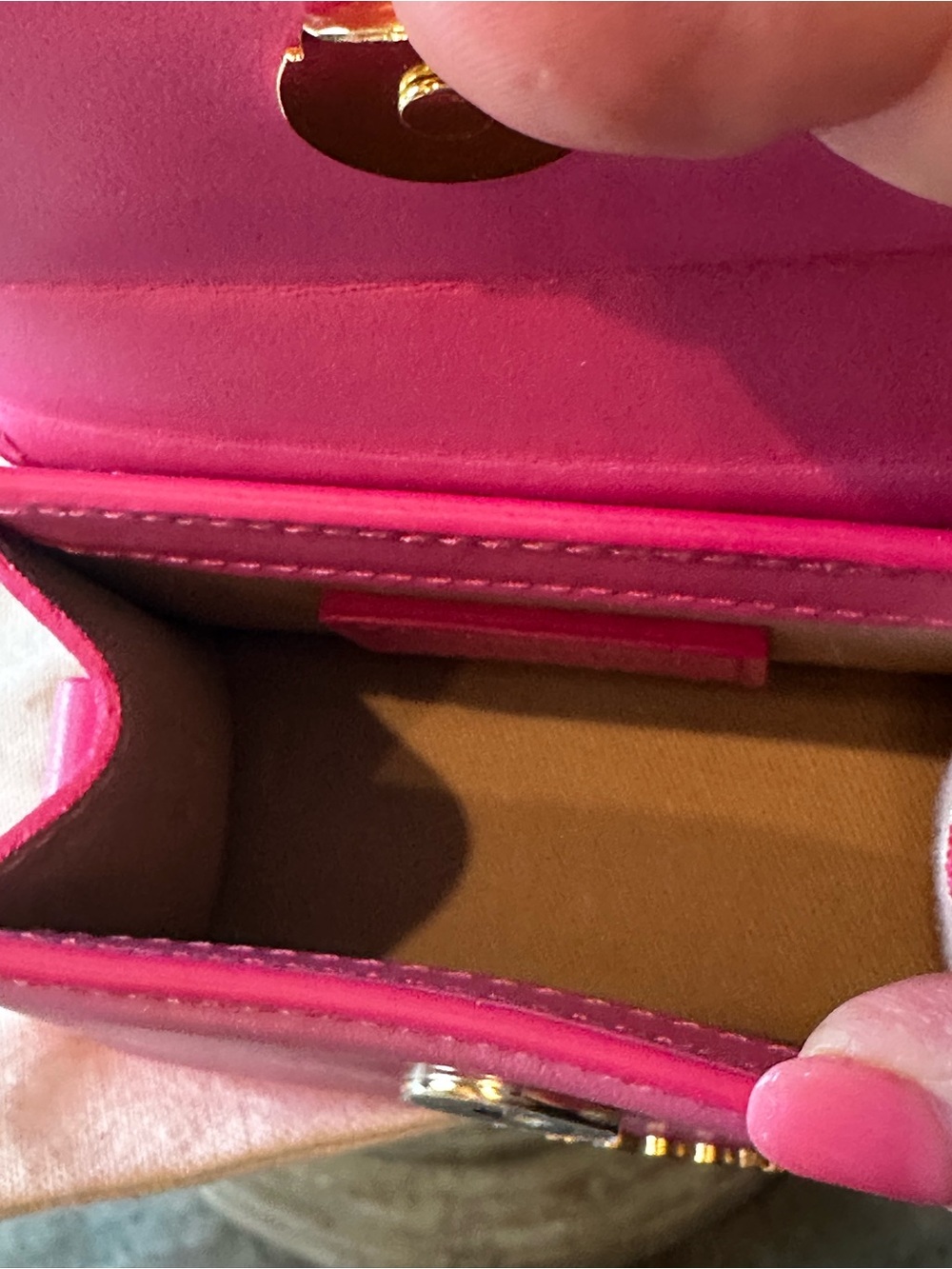 New with Tag! Authentic Jacquemus Hot Pink Mini Top-Handle Bag Crossbody - Picture 12 of 14